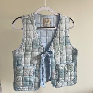100% cotton quilted vest
